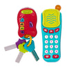Battat - Sensory Toys - Pretend Phone & Keychain - Toddler Light - Up Toy Car Keys - 10+ Months+ - Light & Sound