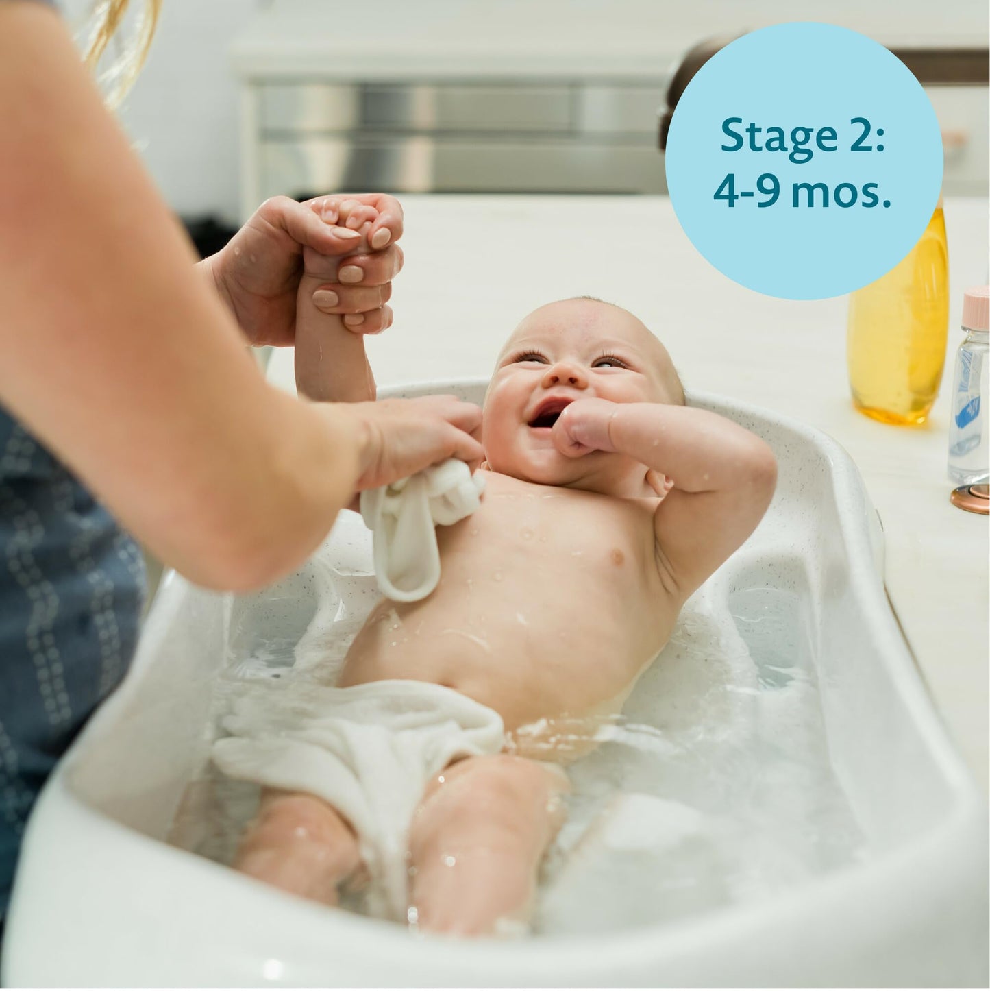 The First Years Rain Shower Baby Bathtub - Baby Spa For Newborn To Toddler - Includes Convertible Bathtub And Sling With Soothin