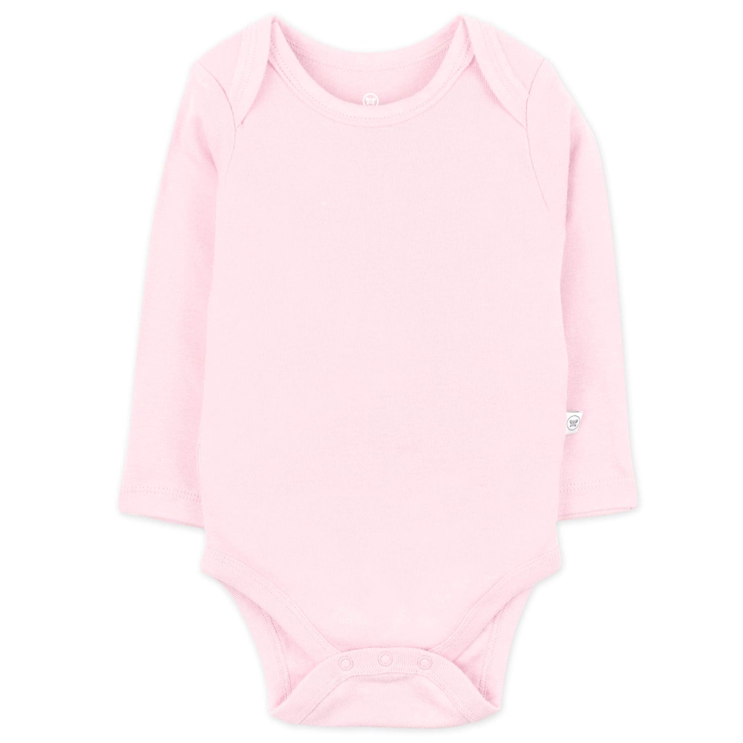 Honestbaby 5-Pack Organic Cotton Long Sleeve Bodysuits, Pink Ombre, 18 Months