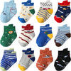 Aroveea Toddler Socks Non Slip Grip Baby Socks 10/12 Pack For Toddler Boys Girls Kids Socks,Cute Cotton Baby Socks