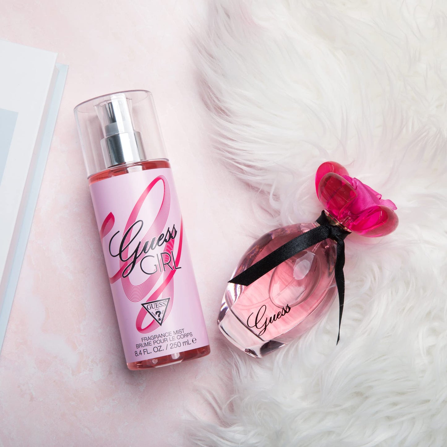 GUESS Girl Eau de Toilette 3 Piece Gift Set - Perfume Spray 3.4 Fl. Oz., Travel Spray 0.5 Fl. Oz., & Body Lotion 6.7 Fl. Oz.