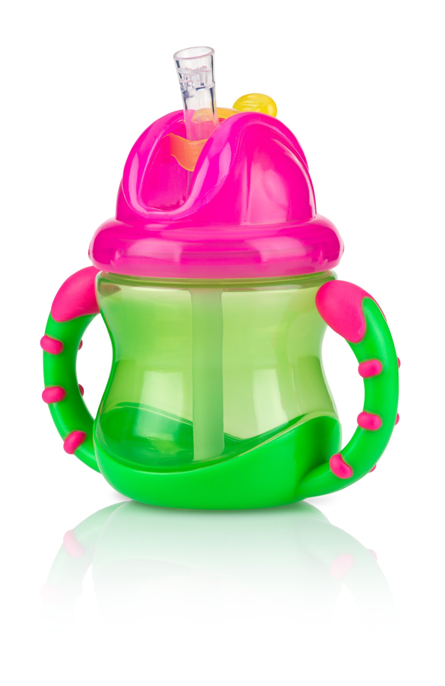 Nuby Two-Handle Flip N' Sip Straw Cup