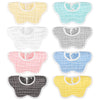 Accmor Muslin Baby Drool Bibs 8 Pack Baby Bandana Drool Bibs Soft Cotton Baby Bandana Bibs For Teething Drooling