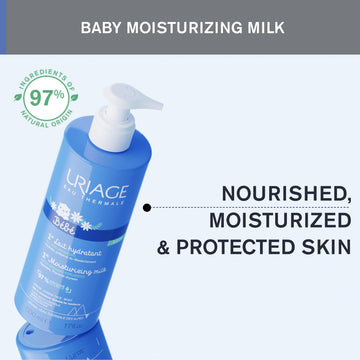 Uriage Baby 1St Moisturizing Cream With Organic Edelweiss & Shea Butter | Hydrates & Prevents Dryness, Fast-Absorbing, Non-Stick