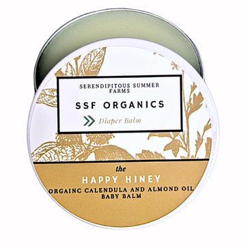 Ssf Organics- Happy Hiney- Organic Calendula Diaper Balm. 100% Natural. Hand Crafted In Small Batches. Safe For Rashes, Cradle C
