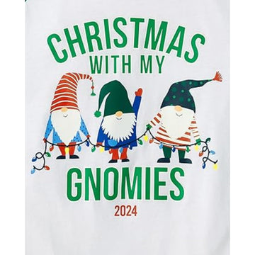 The Children'S Place Baby Kids 2 Piece Family Matching, Holiday Pajama Sets, Fleece, Green Christmas With My Gnomies