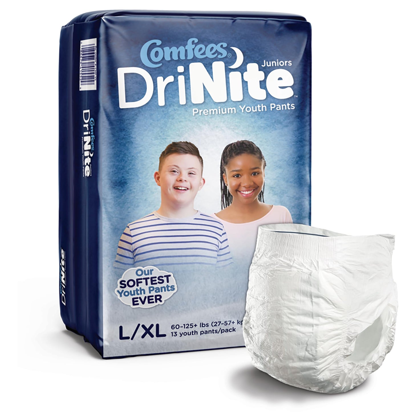 Comfees DriNite Juniors Youth Youth Absorbent Underwear Large/X-Large 60 to 125 lbs. CMF-YLXL, 13 Ct