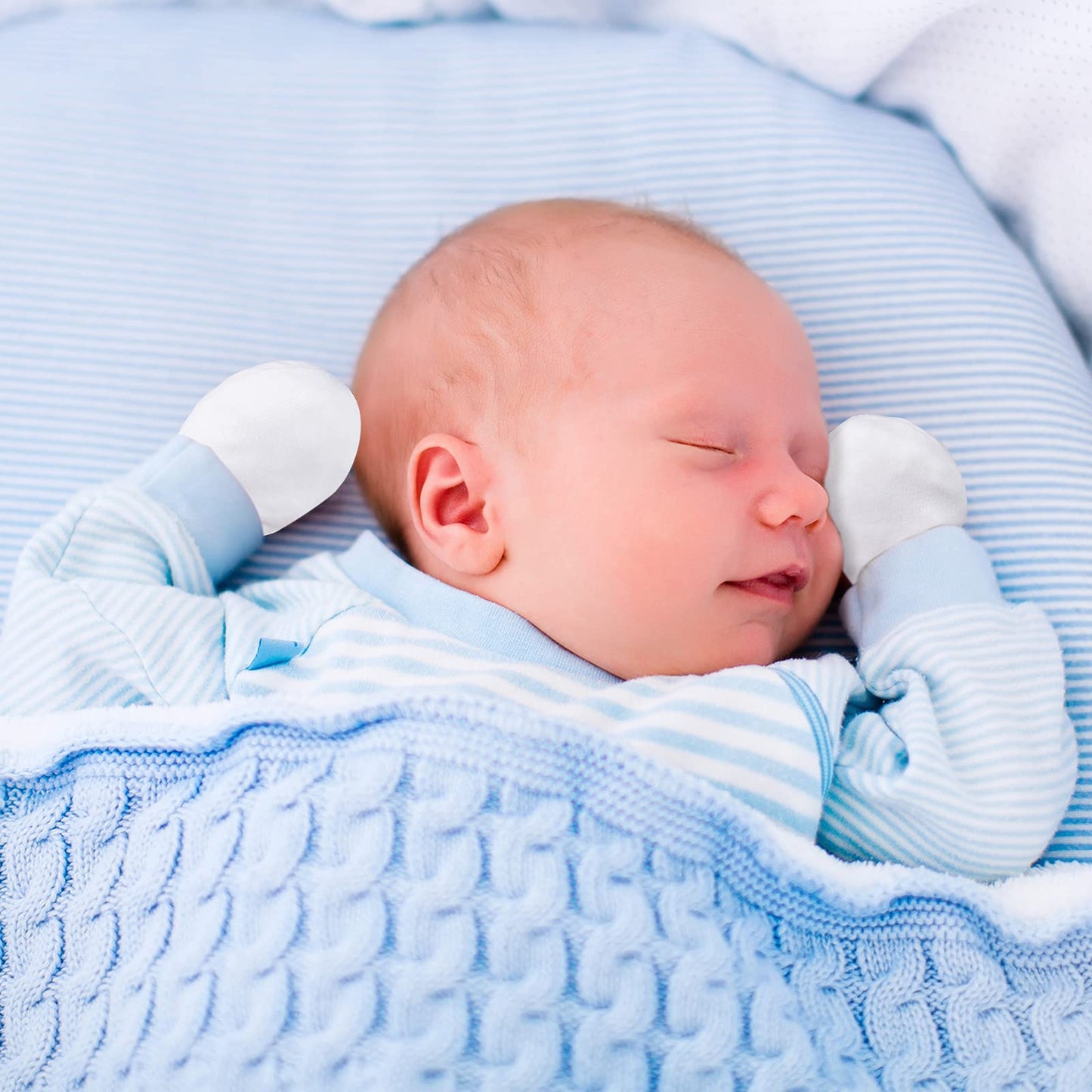 18 Pairs Newborn Baby Mittens Infant Toddler Gloves No Scratch Mittens Gloves For 0-6 Months Baby Boys Girls