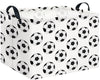 Clocor Rectangular Football Print Basket Empty,Gift Basket For Kids,Waterproof Toys Bin,Books Box,Room Decor(Football)