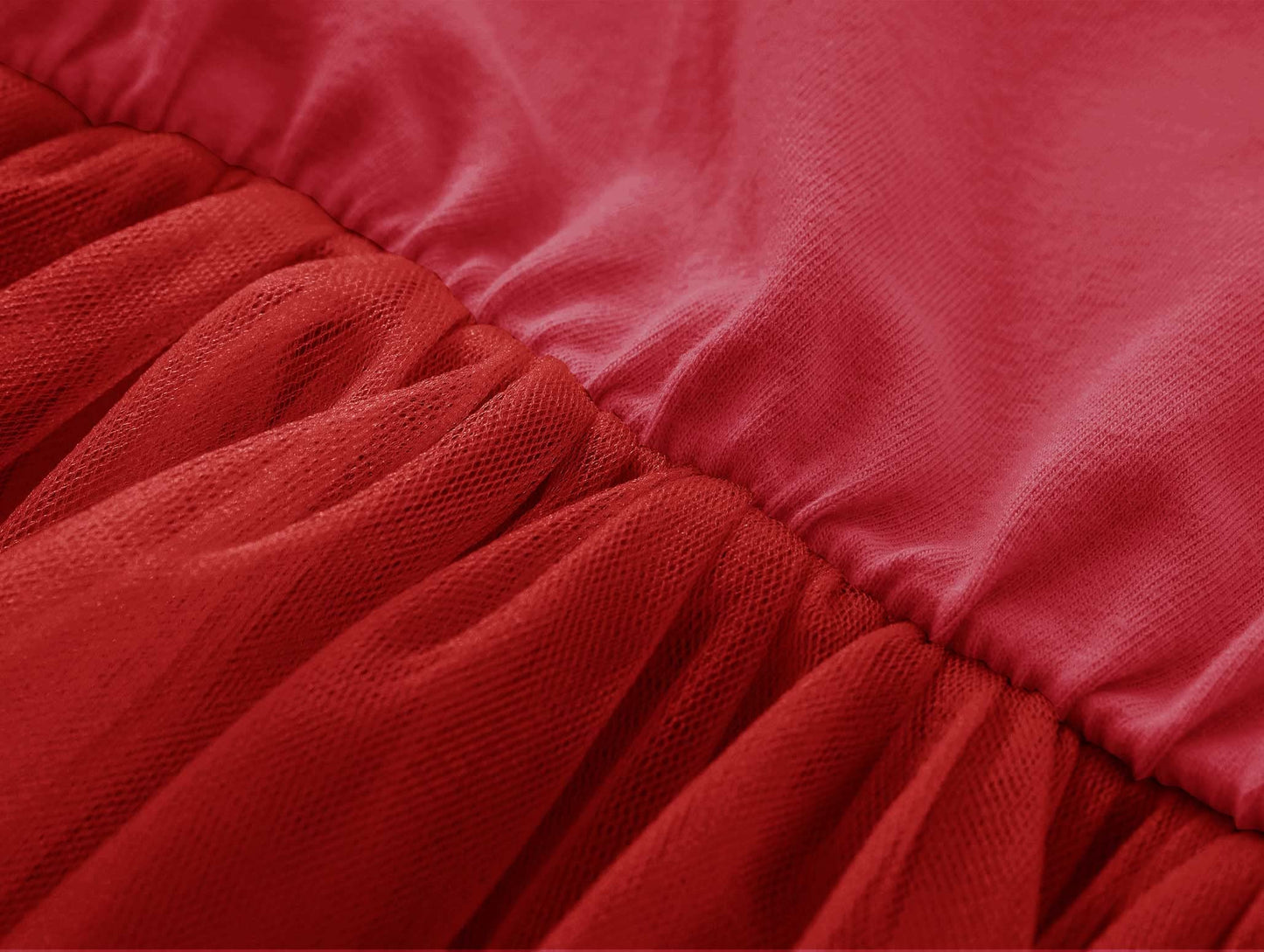 Twkioue Toddler Baby Girl Tutu Tulle Dress Ruffled Sleeve Fluffy Sundress 817 Red 110