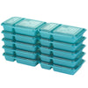 Good Cook Meal Prep, 2 Compartment Bpa Free, Microwavable/Dishwasher/Freezer Safe, Teal