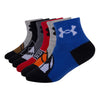 Under Armour Baby Boys Multi Pack Quad Sport Pack Essential Quarter Sock, Blue, 12-24 Months