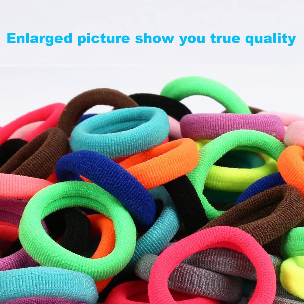 Qarwayoc Baby Hair Ties, Cotton Toddler Hair Ties For Girls And Kids, Kids Seamless Hair Bands, Girls Elastic Ponytail Holders (