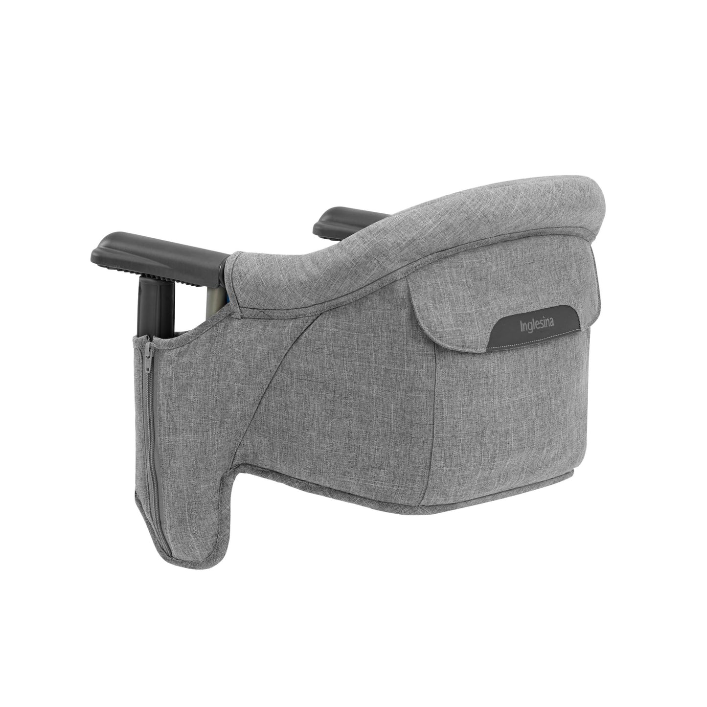 Inglesina Fast Table Chair, Stone Gray Melange - Portable Baby High Chair - for Babies & Toddlers up to 37 lbs - Fits Tables 0.8