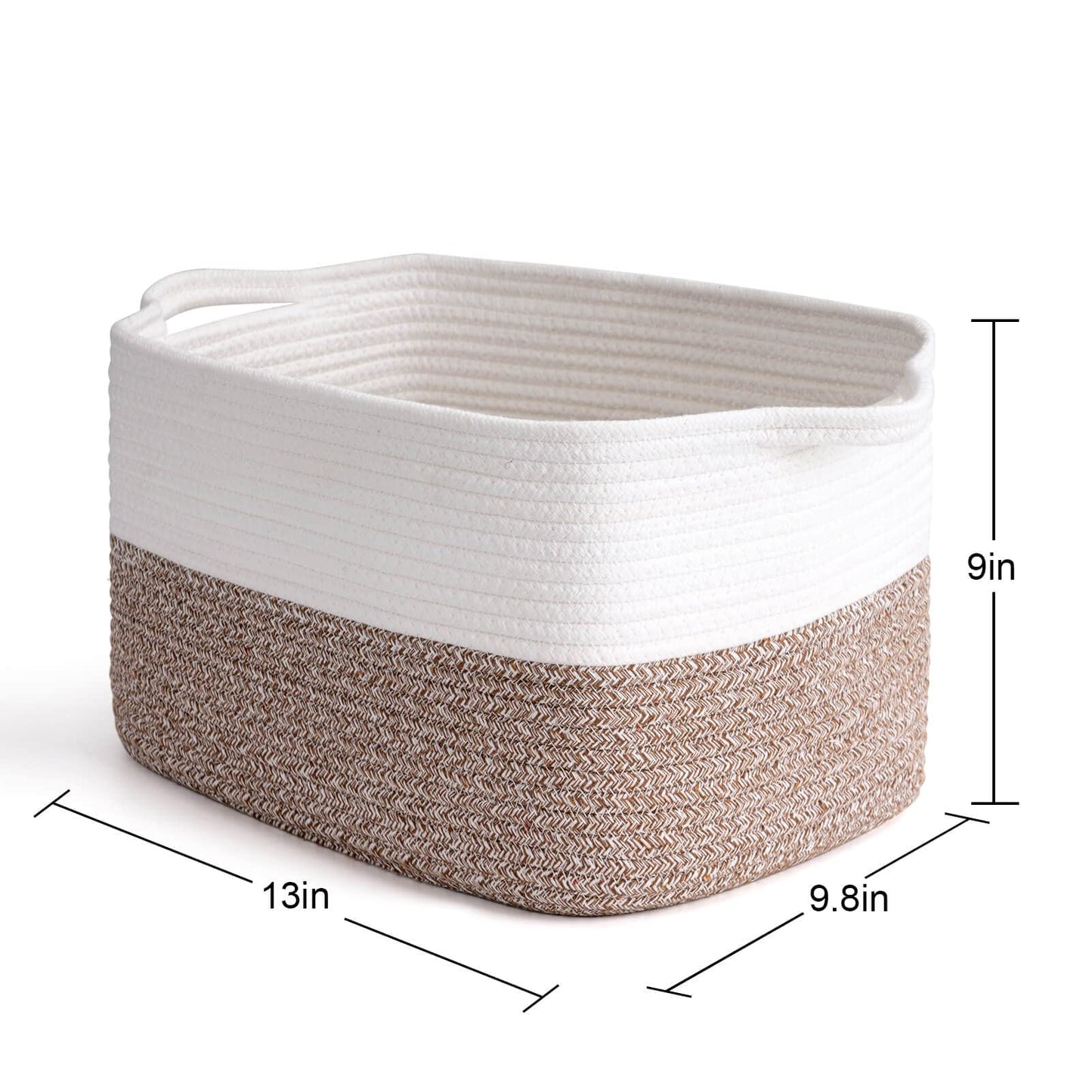 Goodpick Cube Storage Bins - Shelf Baskets For Storage Toys Storage Basket Towel Book Cloth Storage Bins For Office Woven Basket
