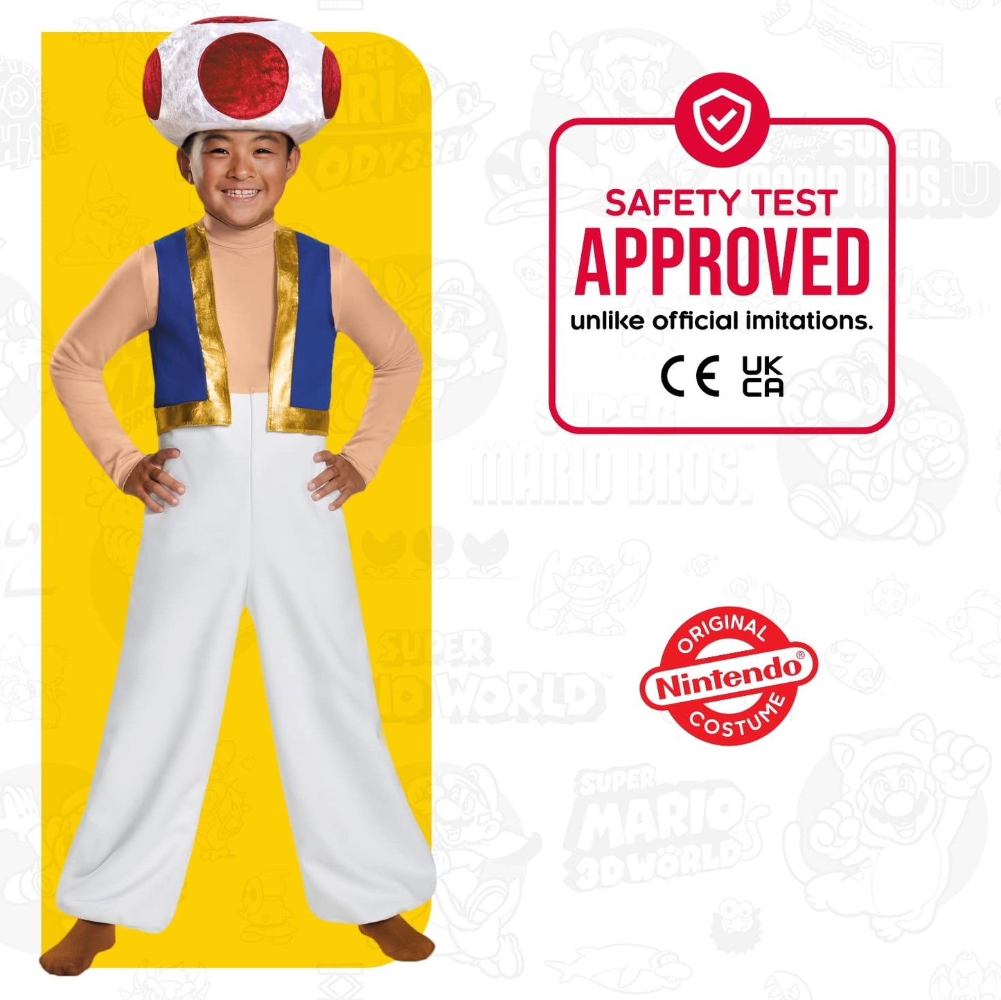 Toad Deluxe Costume, Small (4-6)