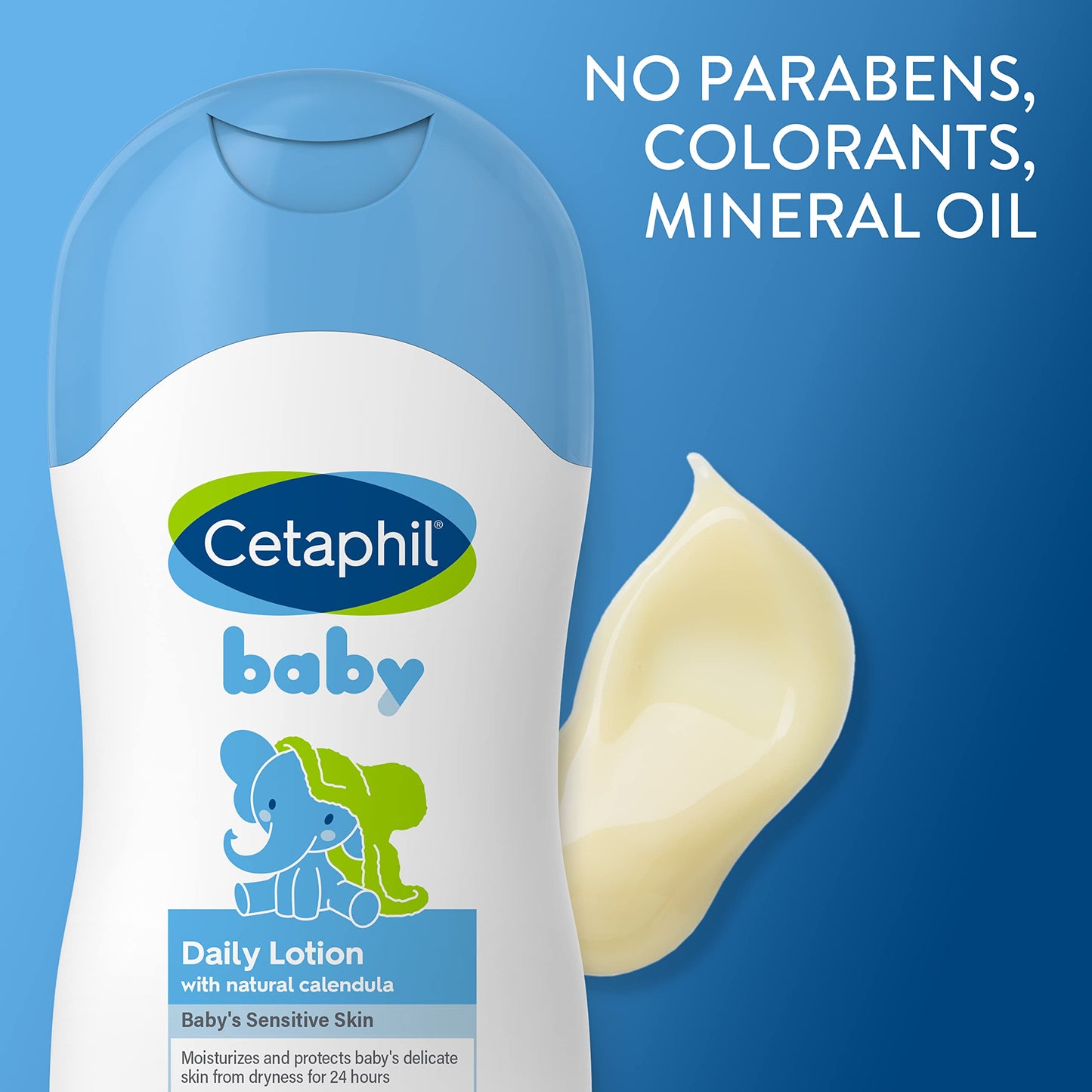 Cetaphil Baby Daily Lotion With Organic Calendula |Vitamin E | Sweet Almond & Sunflower Oils |13.5 Fl. Oz