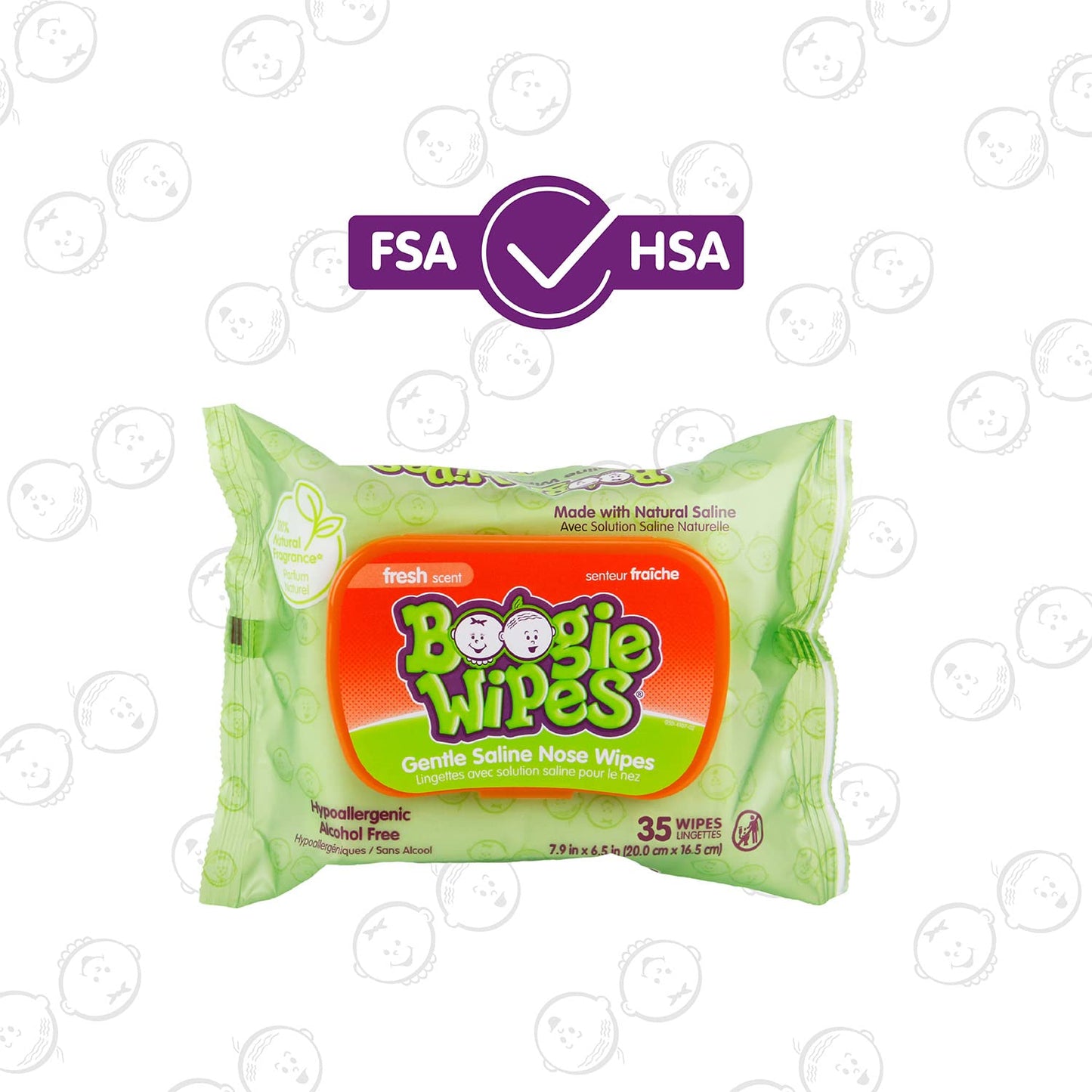 Baby Wipes By Boogie Wipes, Fsa/Hsa Eligible, Wet Wipes For Face, Hand, Body & Nose, Made With Vitamin E, Aloe, Chamomile And Na
