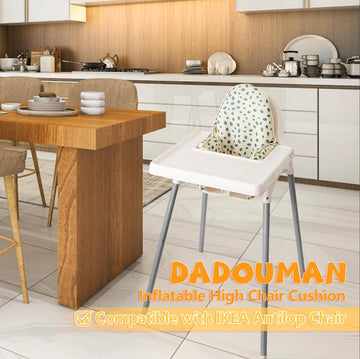 Dadouman Inflatable Supporting Cushion For Ikea High Chair, Baby High Chair Cushion With Colorful Printing, Inflatable Cushion I