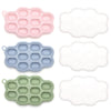 Baby Breastmilk Popsicle Molds (3 Pack), Kingkam Silicone Nibble Freezer Tray, Baby Fruit Food Feeder Teether Tray, Breast Milk
