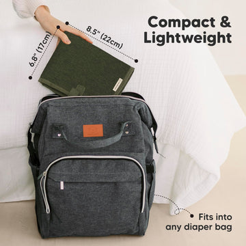Portable Diaper Changing Pad - Waterproof Foldable Baby Changing Mat - Travel Diaper Change Mat - Lightweight Changing Pads For