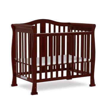 Dream On Me Addison 4-In-1 Convertible Mini Crib In Espresso, Greenguard Gold Certified, Non-Toxic Finishes, Built Of New Zealan