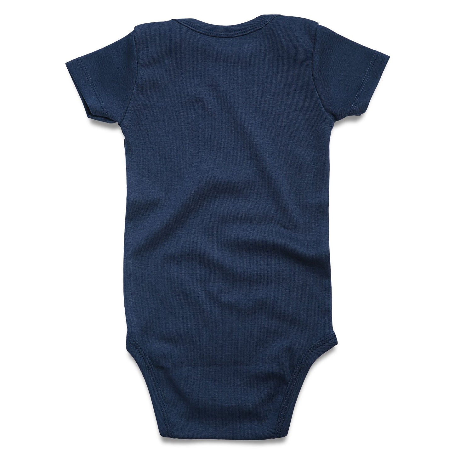 Romperinbox Unisex Solid Baby Bodysuit 0-24 Months (12-18 Months,Navy)