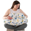 Battop Nursing Pillow For Breastfeeding,More Support For Mom And Baby,Feeding Pillow With Removable Cover And Adjustable Waist S