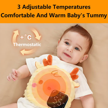Isanpan Baby Soother Belt,Infant Heated Belly Band,Soothe Baby'S Tummy With Gentle Warmth And Massage,Natural Relief For Upset S