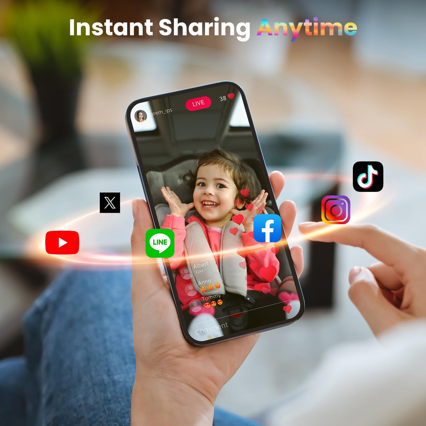 Baby Car Camera With Exit Reminder - Alerts To Remove Baby/Pet, Prevents Heatstroke, 1080P Hd, 4X Zoom, Ir, Voice Control, Anti-