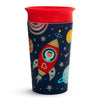 Munchkin Miracle 360 Degree Glow In The Dark Sippy Cup, 9 Ounce, Astronaut, Red