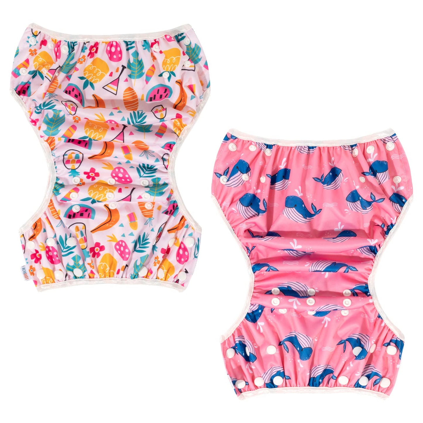 Alvababy Swim Diapers Baby & Toddler Snap Large Size Reusable Adjustable Baby Boy Zyk103-D118