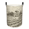 Pevtufa Vineyard Landscape Foldable Laundry Basket Organizer,Fabric Clothes Toy Storage Basket Nursery Hamper Storage Bin For Ho