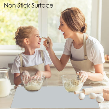 Extra Large Silicone Mat, Food-Grade Flexible Silicone Table Mats For Kids Non-Slip Placemat Waterproof Heat Insulation Countert