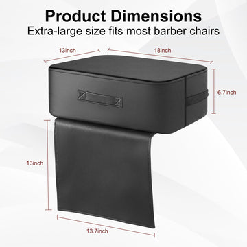 Totidyh Salon Booster Seat For Kids Hair Cutting, 18 X 13 X 6.7In Children Salon Chair Cushion With Handle, Barber Booster Seat