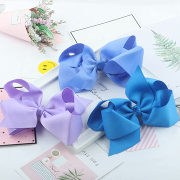 30Pcs Big 6 Inch Hair Bows For Girls Grosgrain Ribbon Toddler Hair Accessories With Alligator Clips For Toddlers Infants Girls K