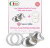 Silverette The Original Silver Nursing Cups, Nipple Covers For Breastfeeding Essentials, Pure 925 Silver Nipple Shields For Brea