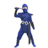Spooktacular Creations Halloween Ninja Costume Kids, Blue Black Ninja Dragon Costume Set, Boys Halloween Outfit For Dressup And