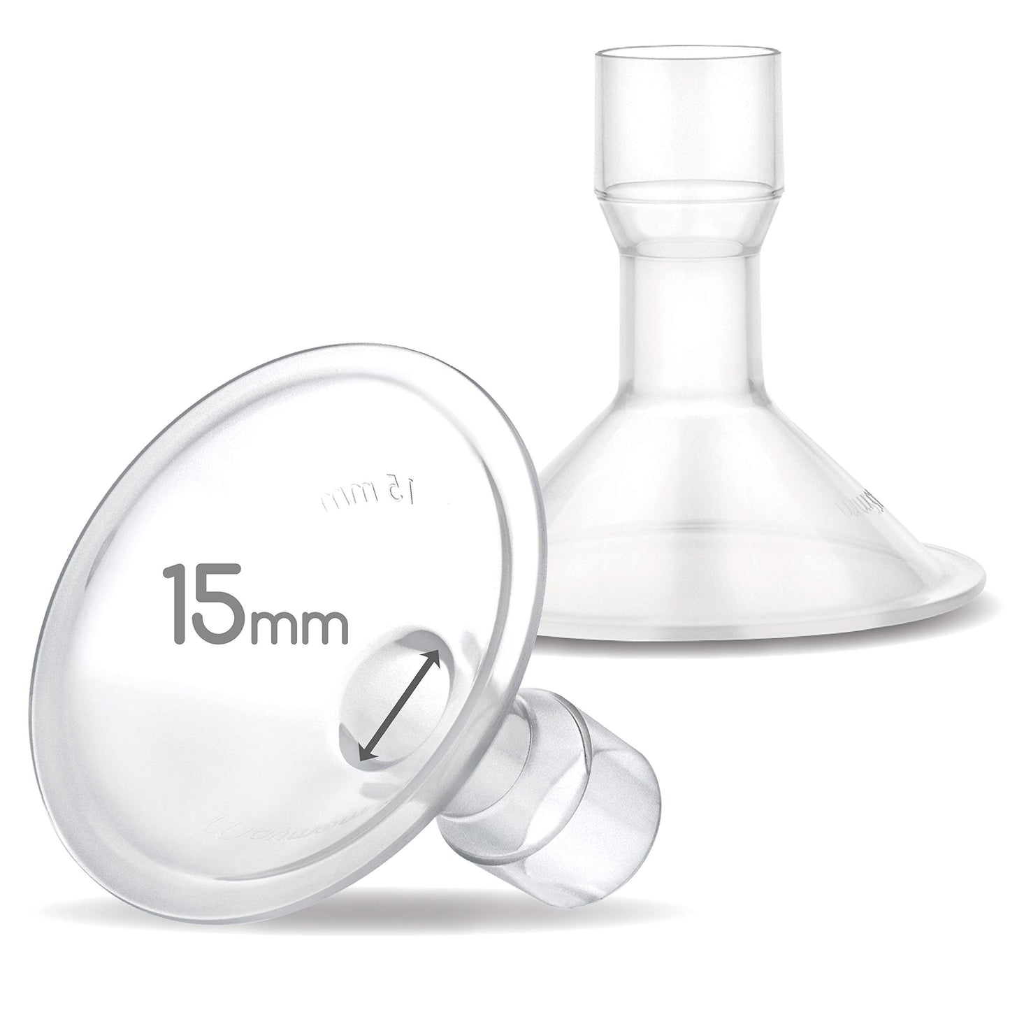 Maymom MyFit 15 mm Shields; Compatible with Medela Breast Pump- PersonalFit, Freestyle, Harmony, Maxi, Freestyle Flex Connector;