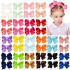 40Pcs 4.5 Inch Hair Bows For Girls Grosgrain Ribbon Toddler Hair Accessories With Alligator Clips For Toddlers Baby Girls Kids T