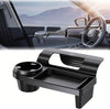 Whixant Car Window Multifunctional Storage Organizer, Hanging Car Door Side Organizer with Cup Holder & Charging Port, Vehicle W