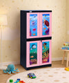 Prima Viva2 Junior Plastic Cabinet For Kids | 4Compartment Multipurpose Organizer | Under WaterTheme Design | Strong & Spacio