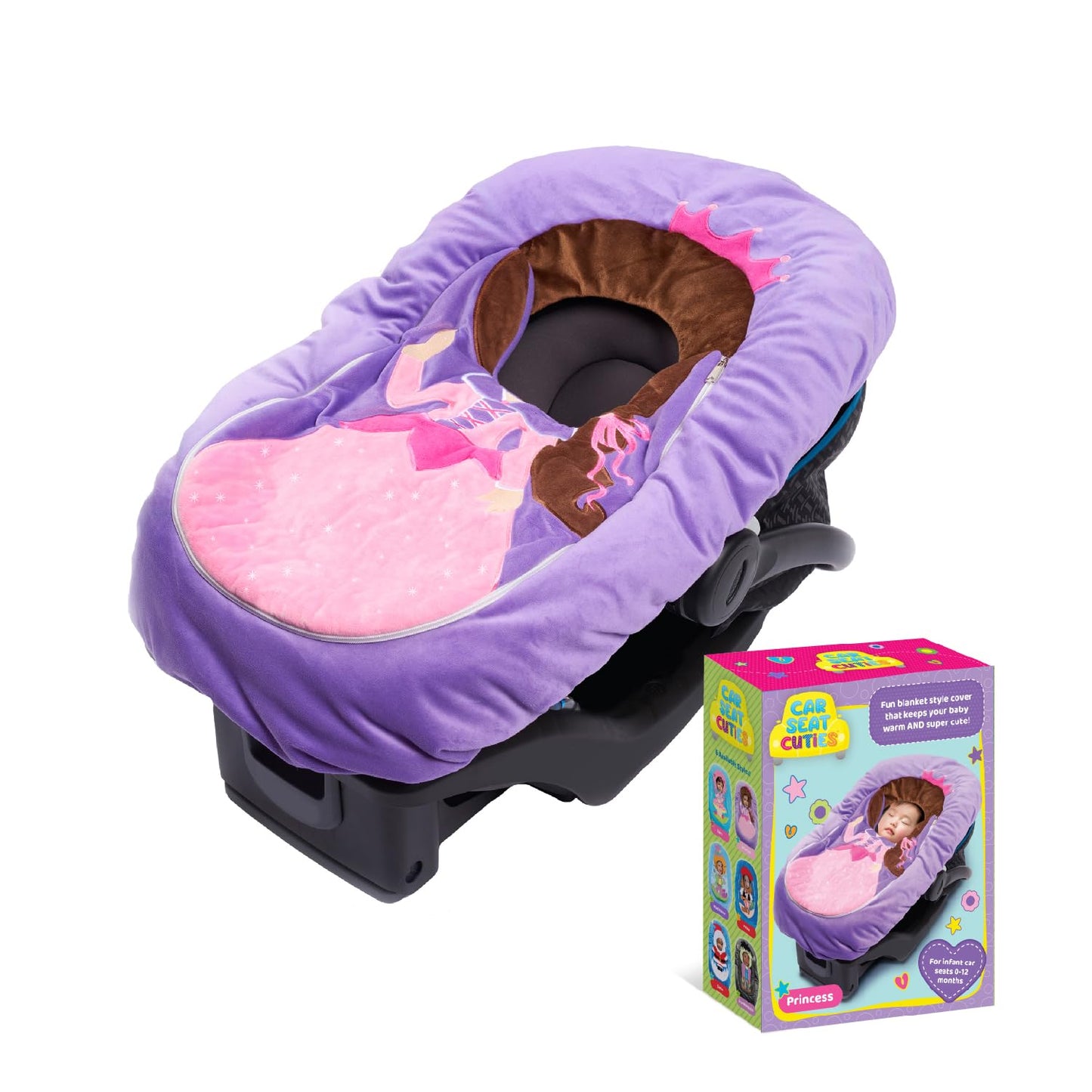 Car Seat Cuties, Baby Carrier Seat Cover for Infant Seat or Stroller, Baby Car Seat Covers with Warm Plush Lining, New Baby Gift