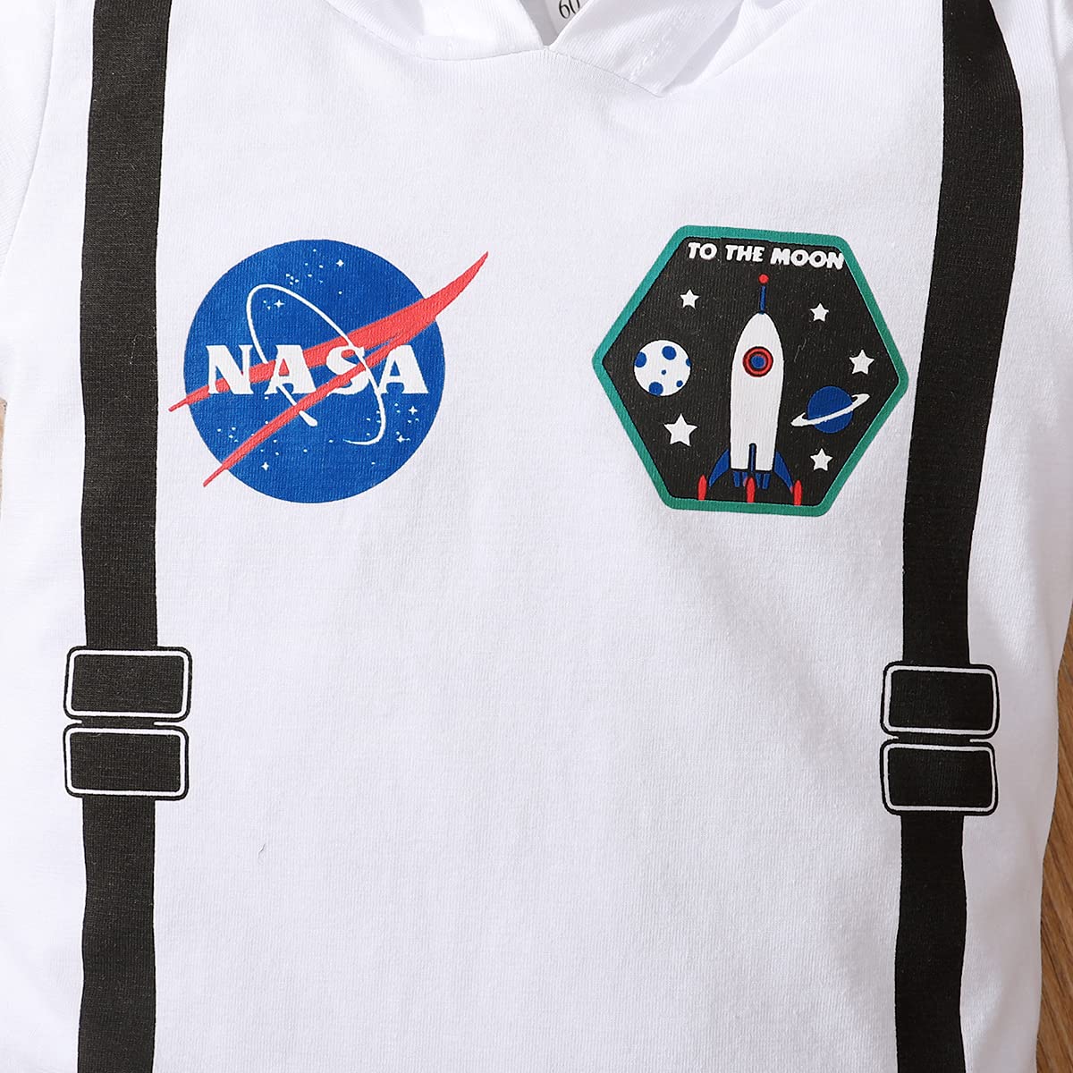 Singcoco Costume Outfit Baby Boy Girl Astronaut Costume (Astronaut-White,6-12 Months)