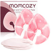Momcozy Larger Breast Therapy Packs, Hot And Cold Breast Pads With 2 Soft Covers, Breastfeeding Essentials For Relieve Clogged D