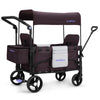 Momfann Stroller Wagon For 2 Kids, Baby Wagon Stroller With Adjustable Handle For Infants And Toddlers Includes Canopy & Organiz