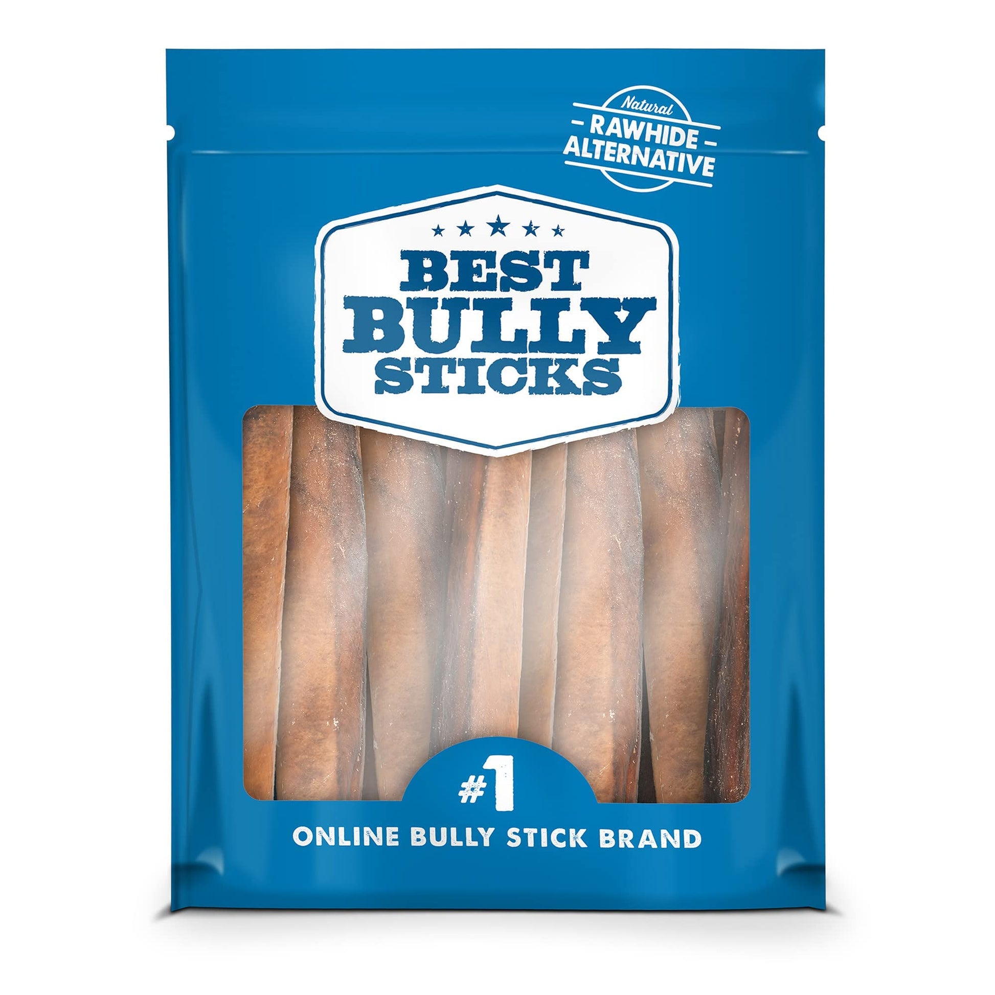 Best Bully Sticks All-Natural Premium 6-Inch Jumbo Bully Sticks For Large Dogs - Usa Baked  Packed - 100 Grass-Fed Beef - Single