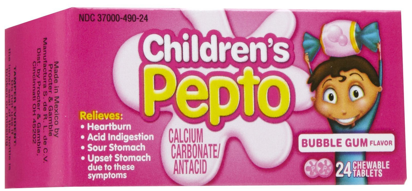 Children'S Pepto Chewable Tablets - 24 Ct