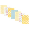 Hudson Baby Unisex Baby Cotton Flannel Burp Cloths, My Sunshine 7 Pack, One Size