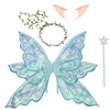 Fairy Wings For Adults Dress Up Sparkling Sheer Butterfly Halloween Costume Angel Wings For Women Girls,Blue